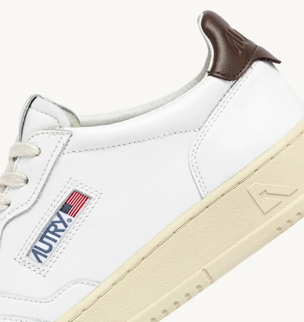 Autry Medalist Low White Brown