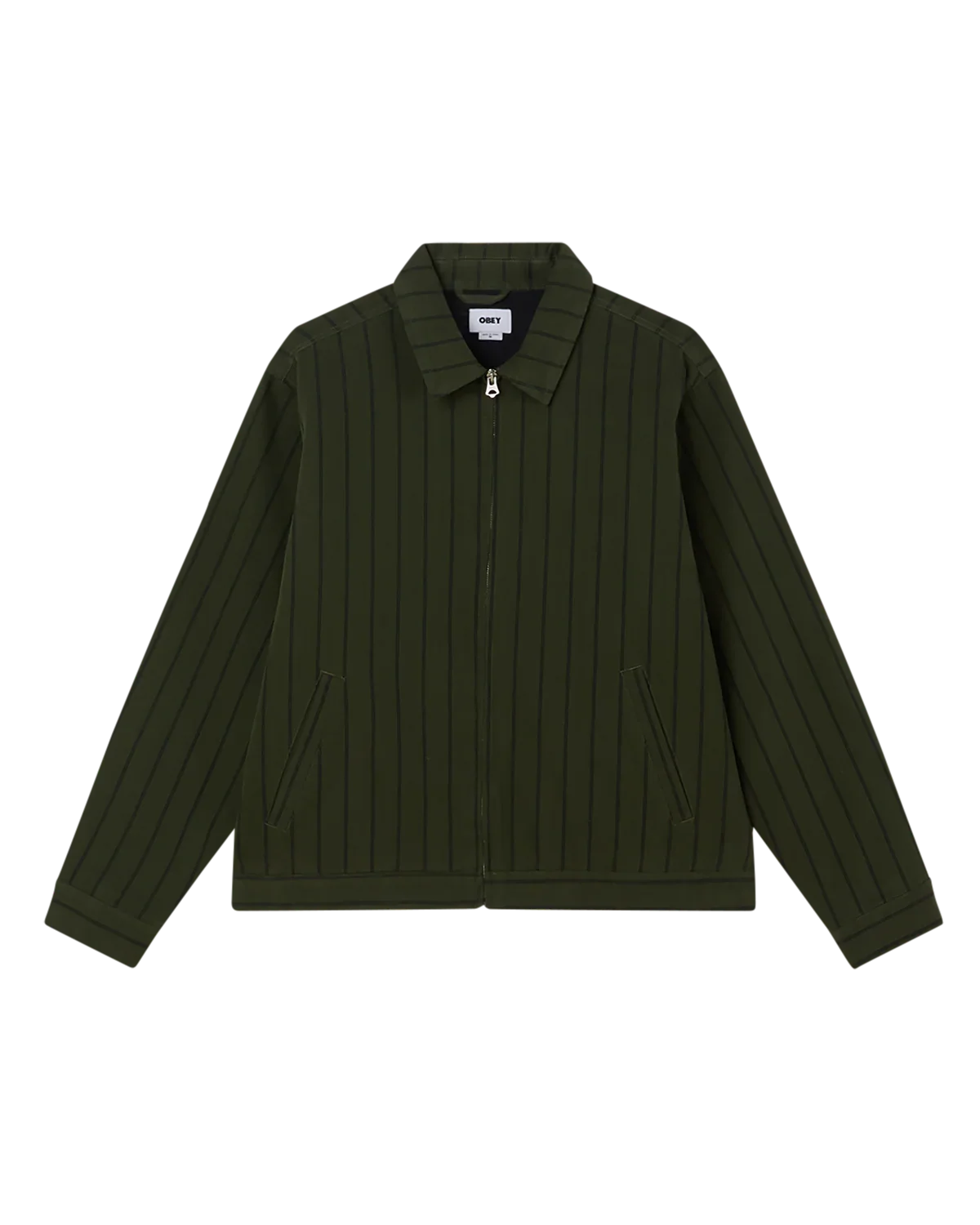 OBEY STRIPE ZIP UP JACKET Duffle Bag Multi