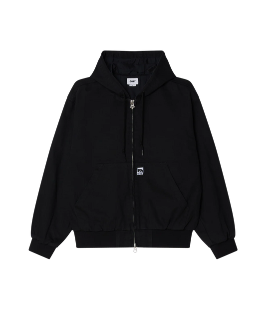 Obey Glen Zip Up Jacket Black