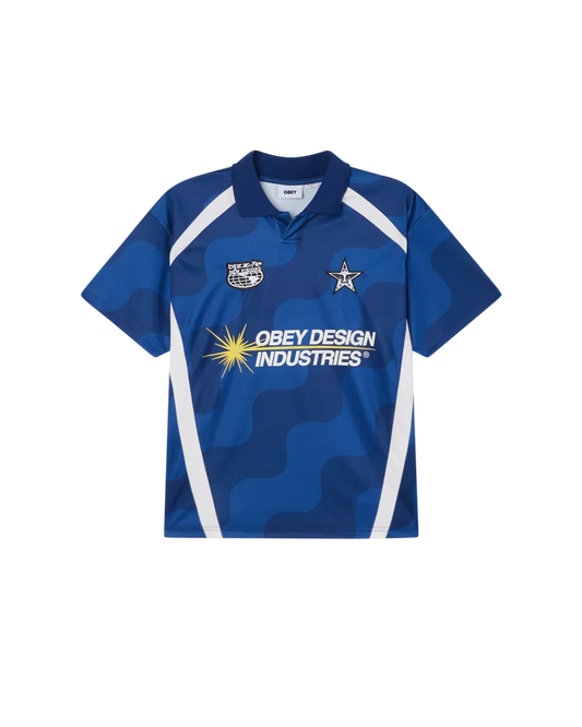 OBEY SOCCER JERSEY Blue Multi