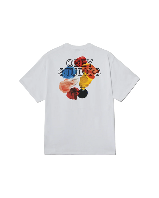 OBEY STUDIOS PALETTE S/S TEE White