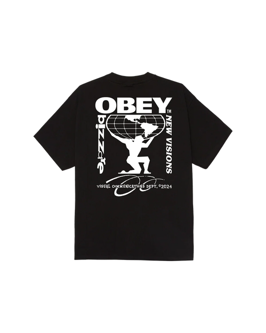 OBEY BIZZARE NEW VISIONS CLASSIC S/S TEE Black