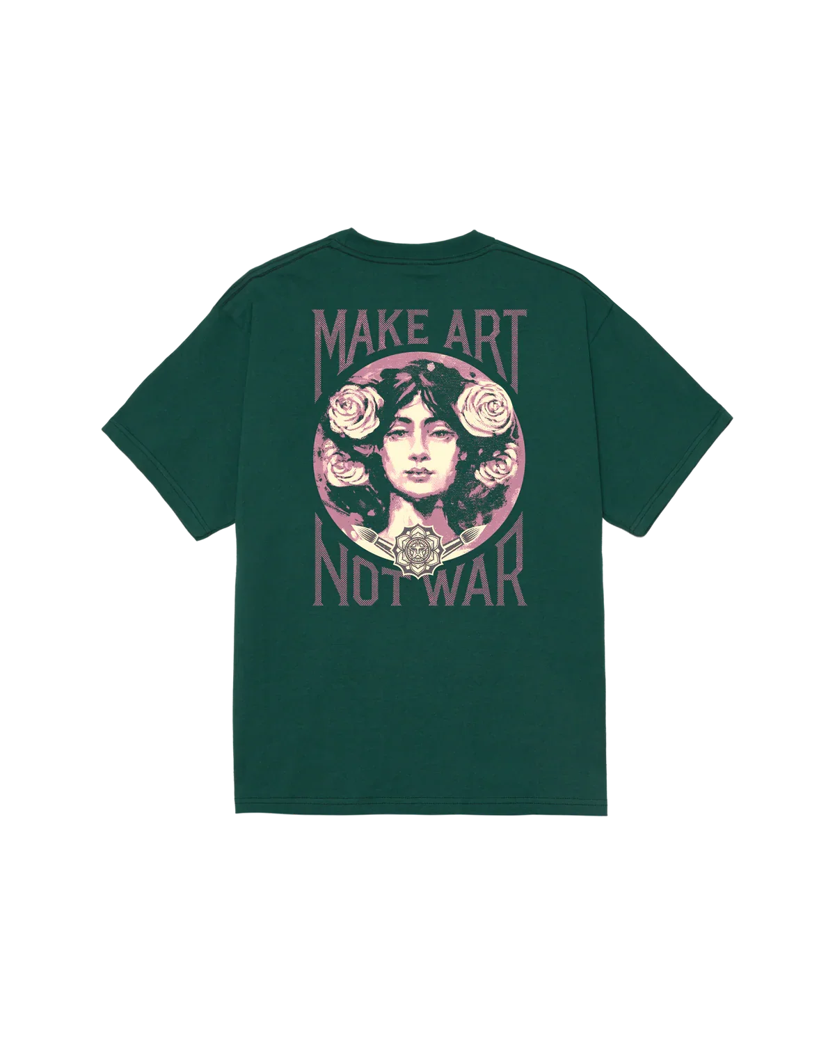 Obey Make Art Not War Tee Rains Forest