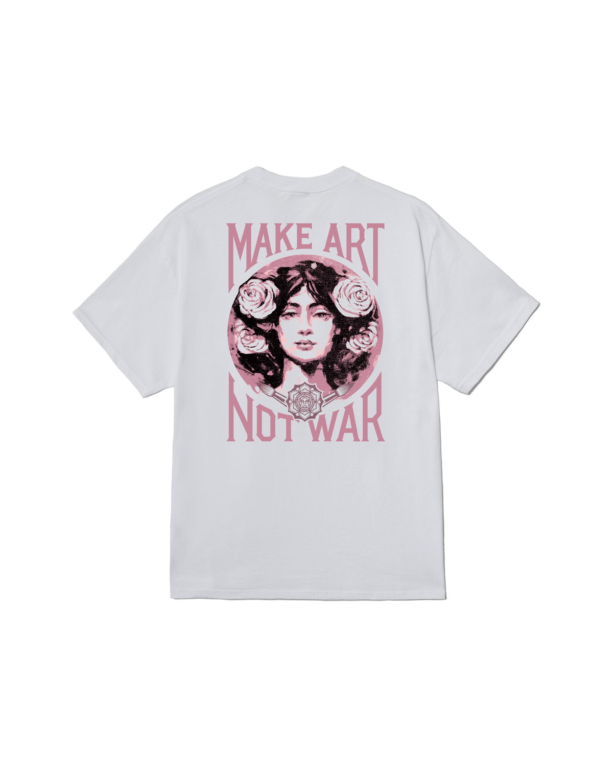 OBEY MAKE ART NOT WAR S/S TEE White