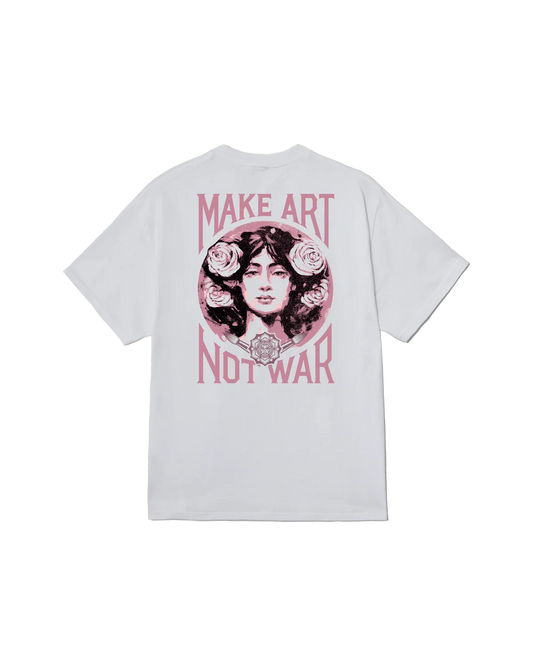 OBEY MAKE ART NOT WAR S/S TEE White