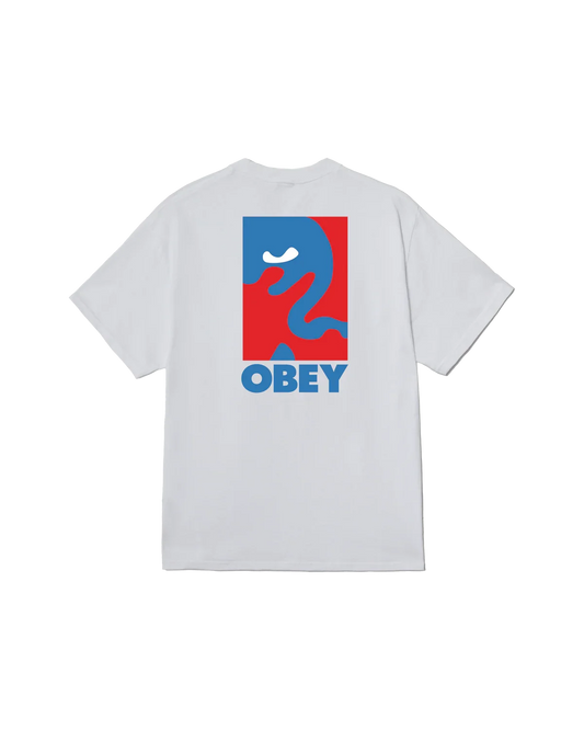 OBEY CROPPED ICON S/S TEE White
