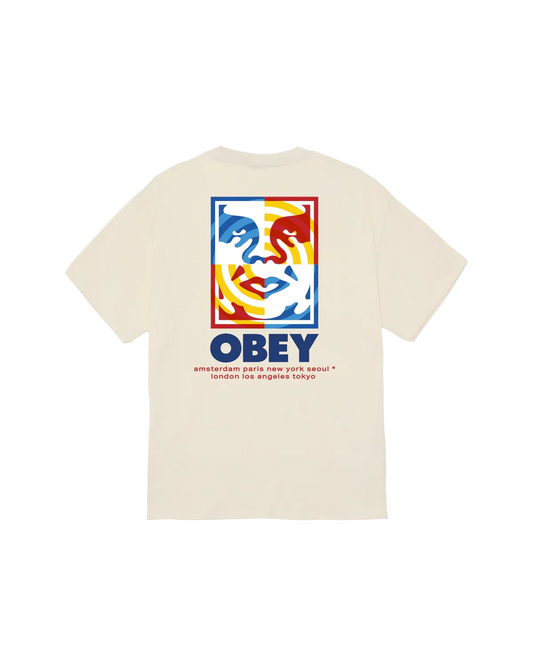 OBEY TARGET ICON S/S TEE Cream