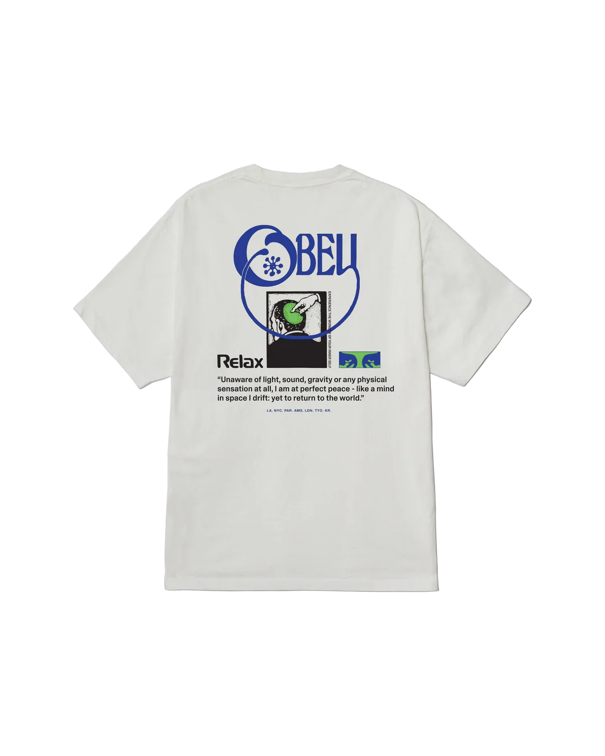 OBEY RELAX PIGMENT S/S TEE Pïgment Vintage White