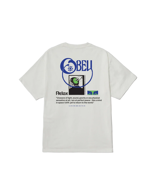 OBEY RELAX PIGMENT S/S TEE Pïgment Vintage White