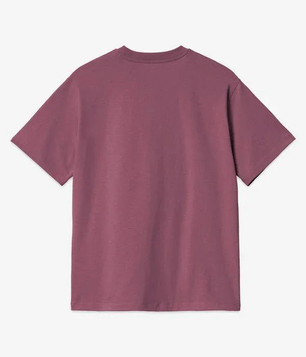 W AMERICAN SCRIPT S/S TEE Dusty Fuchsia