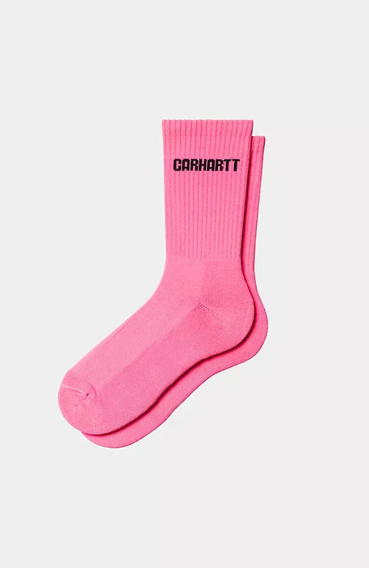 Chausette Carhartt Wip INDUSTRY SOCKS Lumo Pink Black