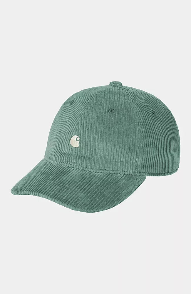 Casquette Carhartt Wip HARLEM CAP CORDUROY Silver Pine Wax