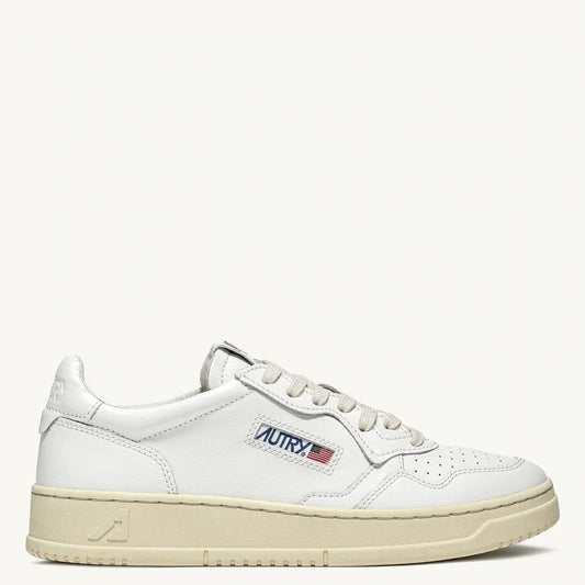 Autry MEDALIST LOW Cuir Blanc