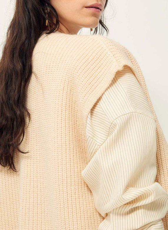 ARAGON CARDIGAN SANS MANCHES Fleur De Sel - Uptown 42