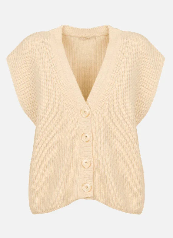 ARAGON CARDIGAN SANS MANCHES Fleur De Sel - Uptown 42