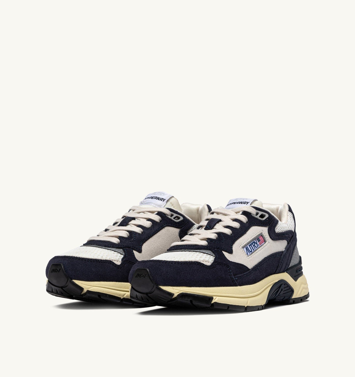 AUTRY BASKETS HYPERWAY EN MESH ET EN DAIM SPACE ET ARGENT