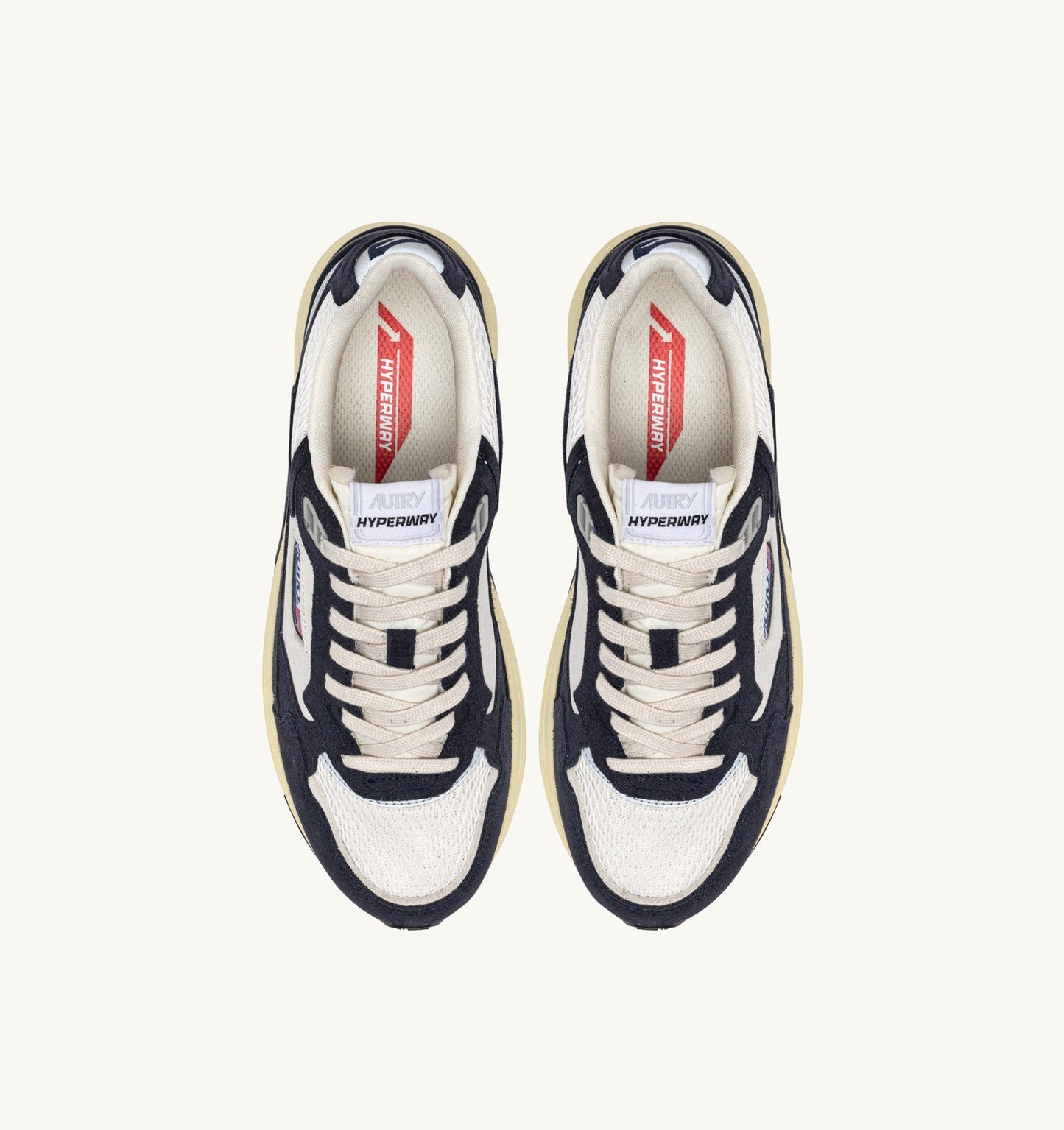 AUTRY BASKETS HYPERWAY EN MESH ET EN DAIM SPACE ET ARGENT