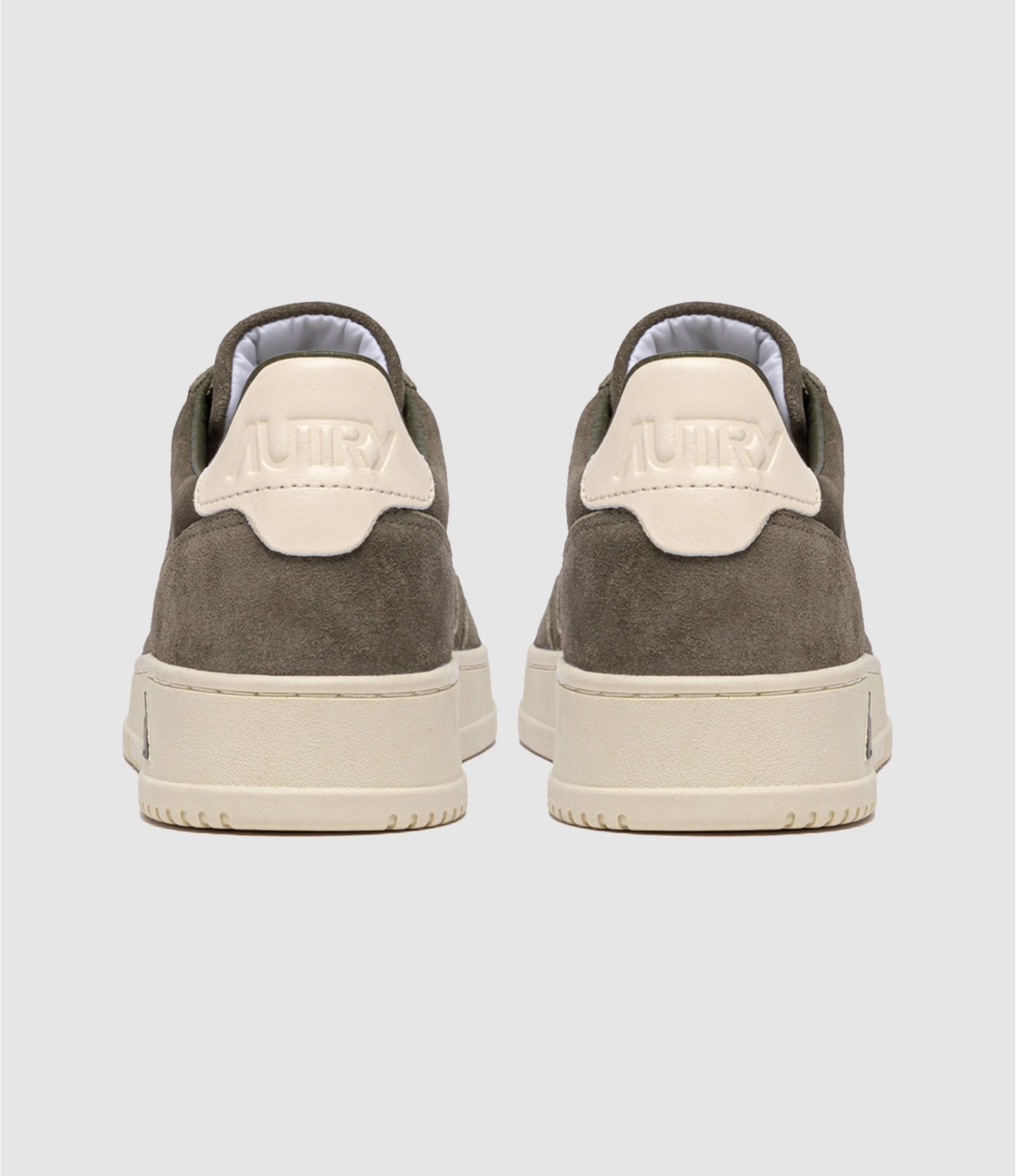 AUTRY BASKETS MEDALIST LOW EN DAIM WHITE ET MISLET BACK