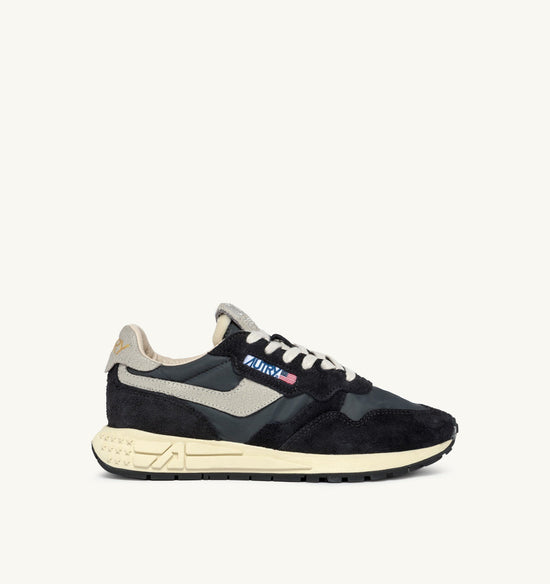 AUTRY BASKETS REELWIND LOW EN NYLON ET DAIM NOIR — Autry