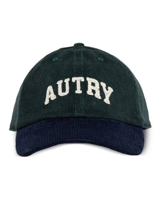 AUTRY CASQUETTE BASEBALL CAP BLEU VERT FONCÉ