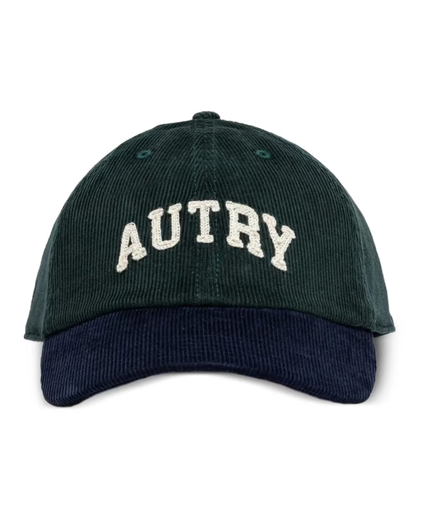 AUTRY CASQUETTE BASEBALL CAP BLEU VERT FONCÉ — Autry