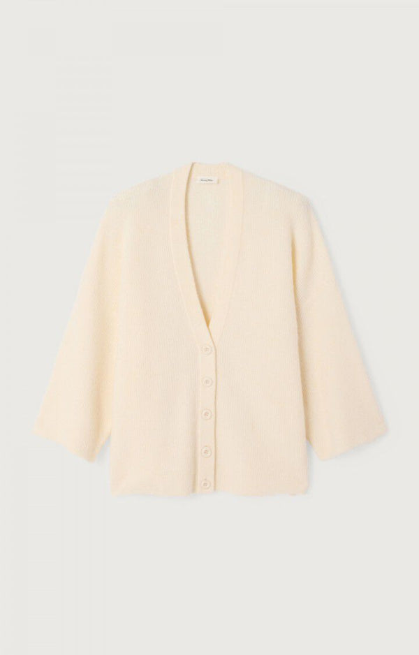 American Vintage GILET FEMME DAMSVILLE PANNACOTTA CHINE — American Vintage
