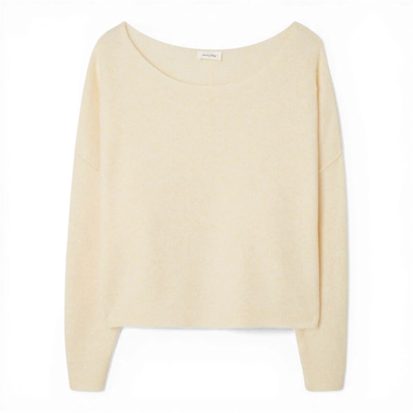 American Vintage GILET FEMME DAMSVILLE PANNACOTTA CHINE — American Vintage