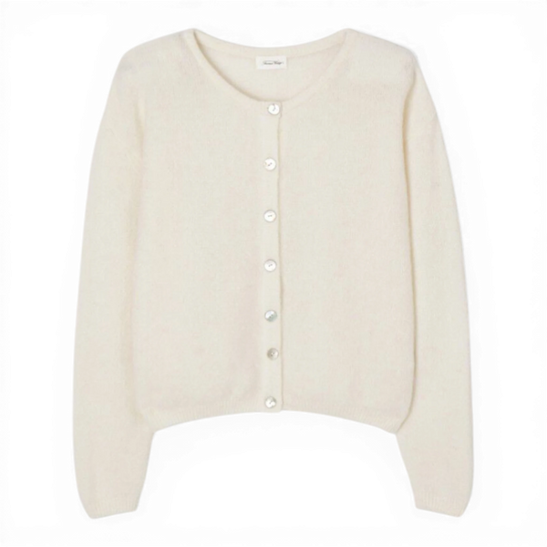 American Vintage GILET FEMME VITOW BLANC — American Vintage