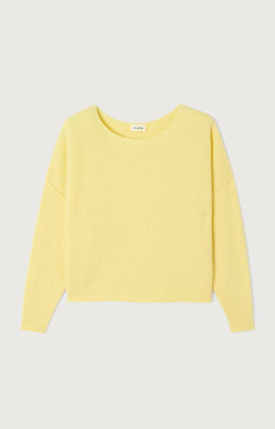 American Vintage PULL FEMME DAMSVILLE BEURRE CHINE — American Vintage