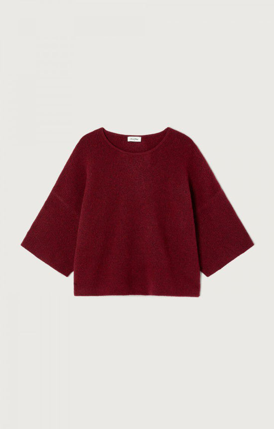 American Vintage PULL FEMME DAMSVILLE CERISIER CHINE — American Vintage