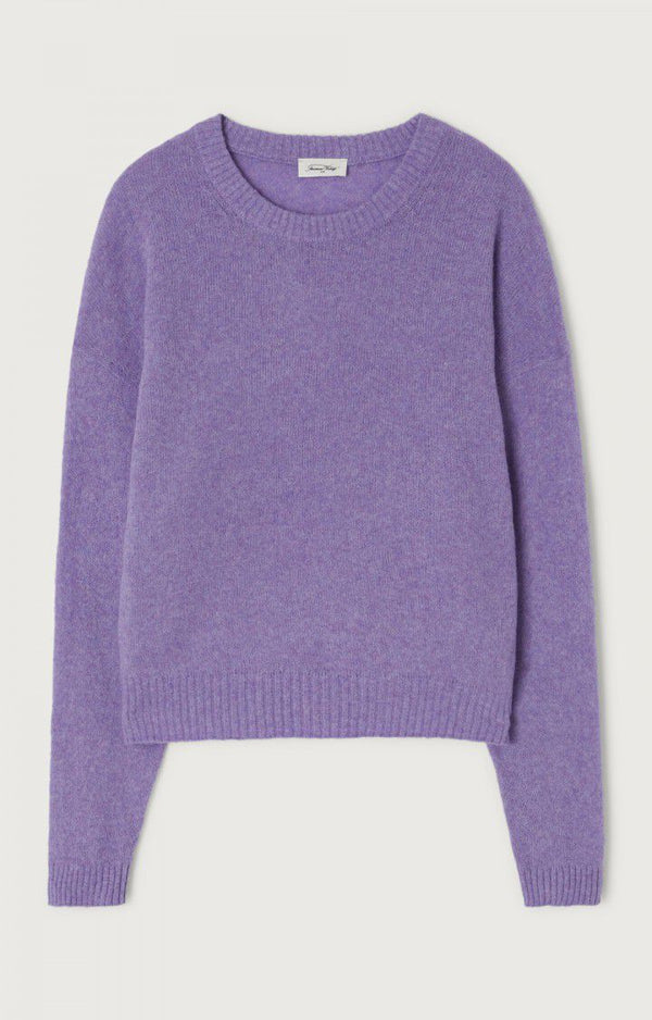 American Vintage PULL FEMME OUITY VIOLA CHINE — American Vintage