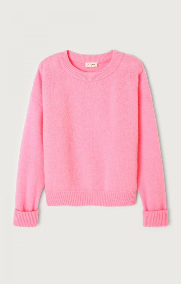 American Vintage PULL FEMME VITOW ROSE CHINE — American Vintage