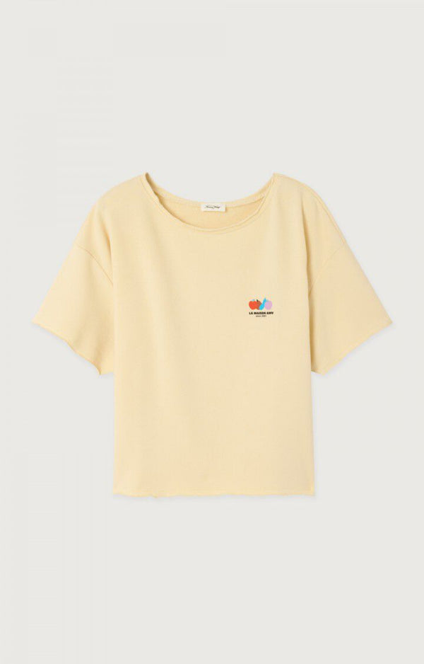 American Vintage T-SHIRT FEMME ATUBAY ECRU — American Vintage