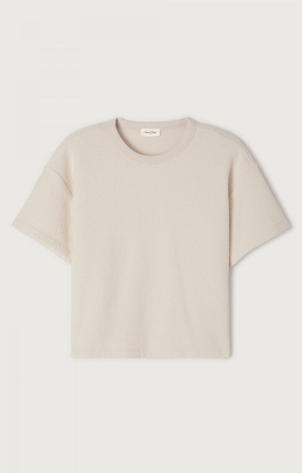 American Vintage T-SHIRT FEMME BOBYPARK ECRU — American Vintage
