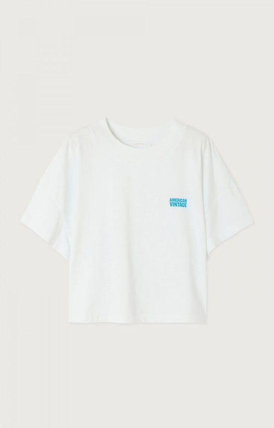 American Vintage T-SHIRT FEMME GIXY BLANC — American Vintage