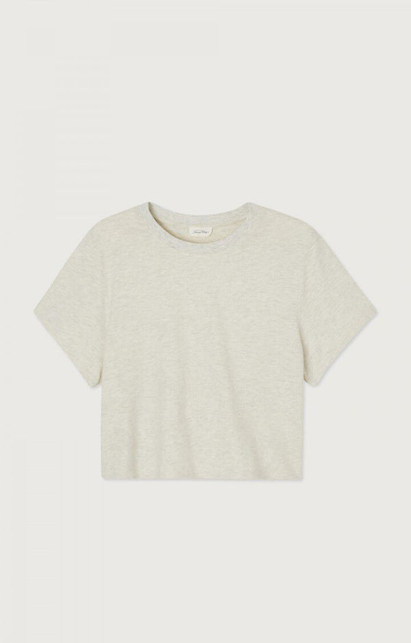 American Vintage T-SHIRT FEMME MANCHE COURTE YPAWOOD GRIS CHINE — American Vintage
