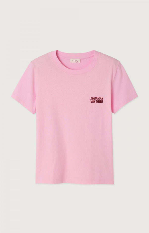 American Vintage T-SHIRT FEMME YKOBOW BONBON — American Vintage