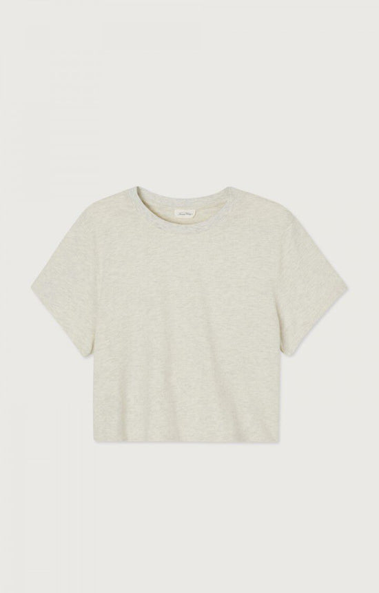 American Vintage T-SHIRT FEMME YPAWOOD GRIS CHINE — American Vintage