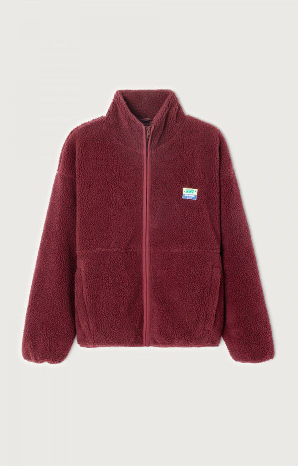 American Vintage VESTE FEMME HOKTOWN BORDEAUX CHINE — American Vintage