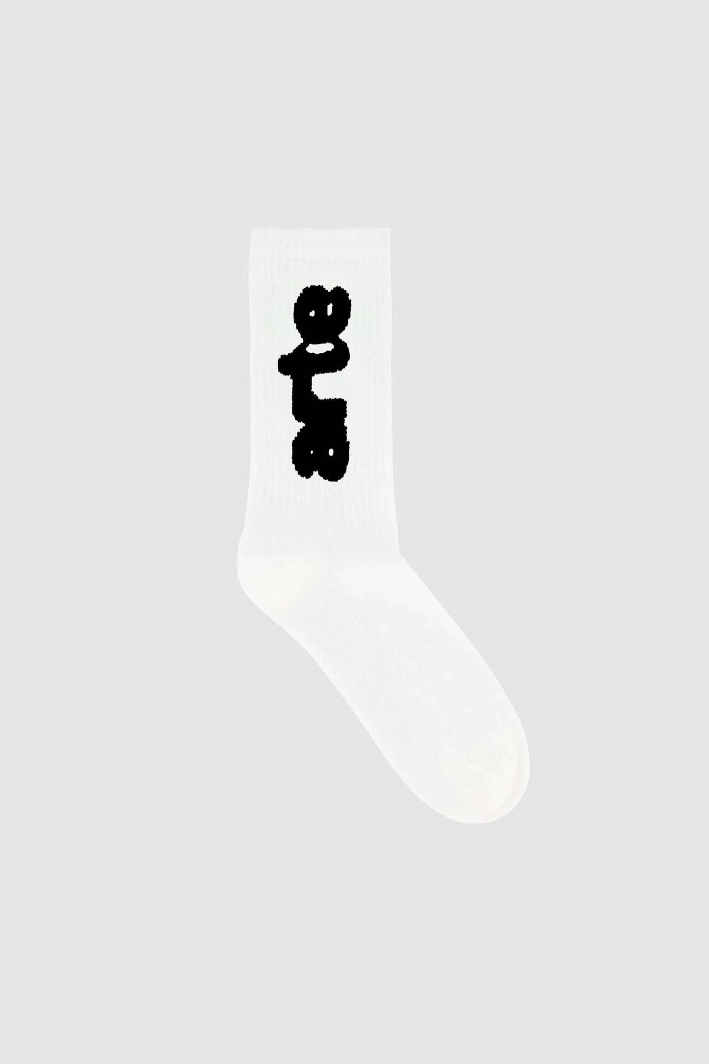 BLURRED VERTICAL SOCKS WHITE - Uptown 42
