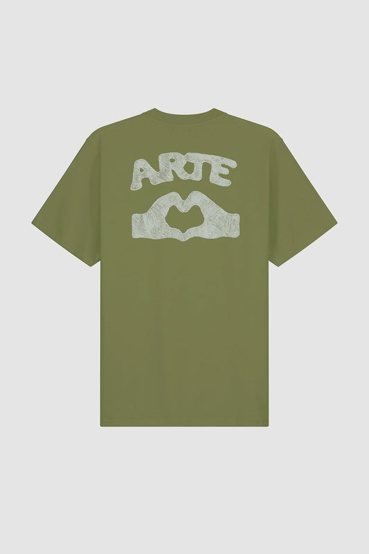 Arte Antwerp T-shirt DIELS STITCH S/S TEE Green