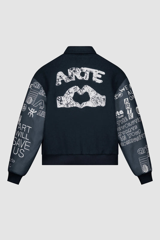 Arte Antwerp Veste ART SAVES COLLEGE JACKET Navy