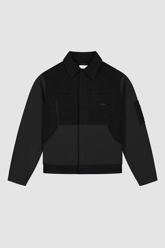 Arte Antwerp Veste NYLON/WOOL COMBO JACKET Black