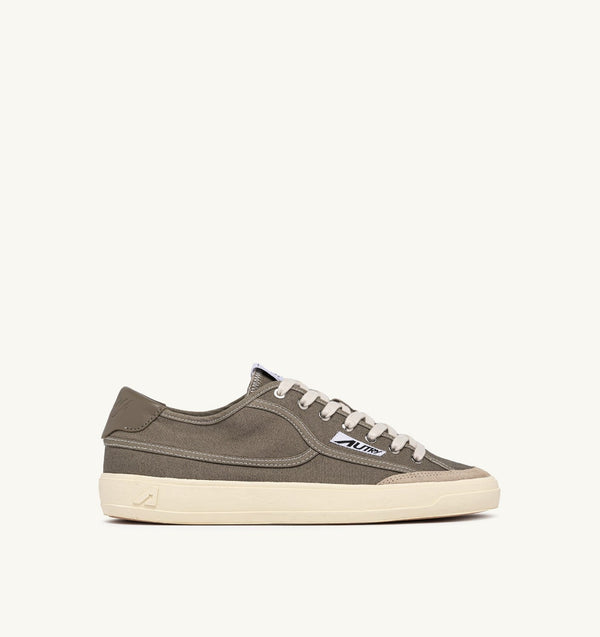 Autry BASKETS WINDSCAPE LOW EN TOILE MILITARY — Autry