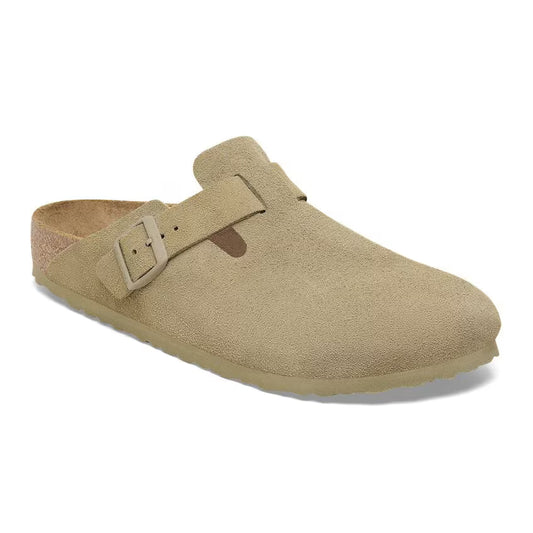 Birkenstock BOSTON LEVE FADED KHAKI front