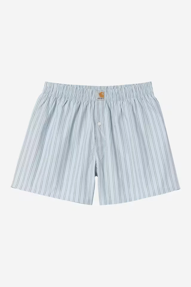 Boxer Carhartt Wip COTTON BOXER SEATON STRIPE Blue Fog