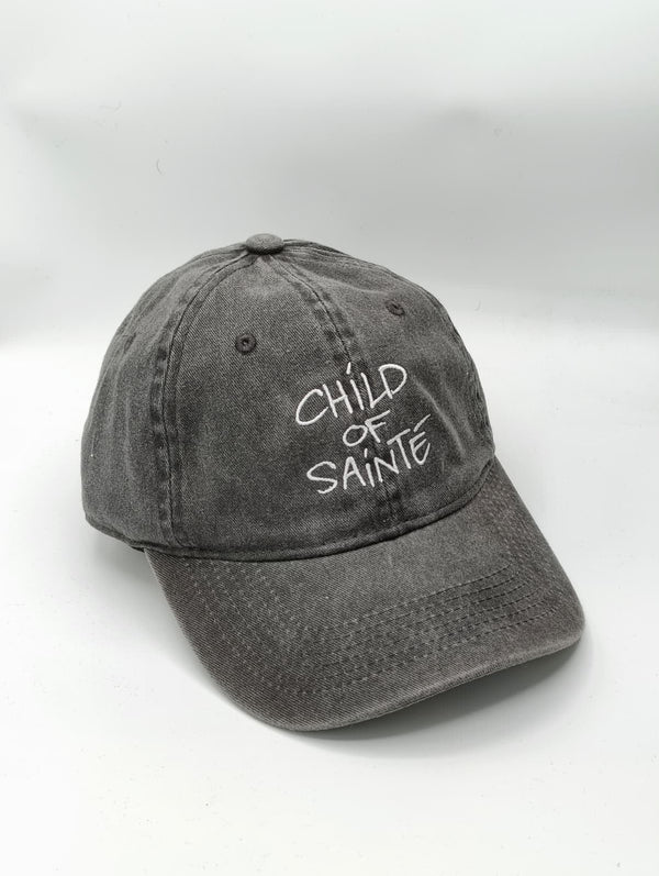 CHILD OF SAINTE VINTAGE BLACK DAD CAP — Child Of Sainté
