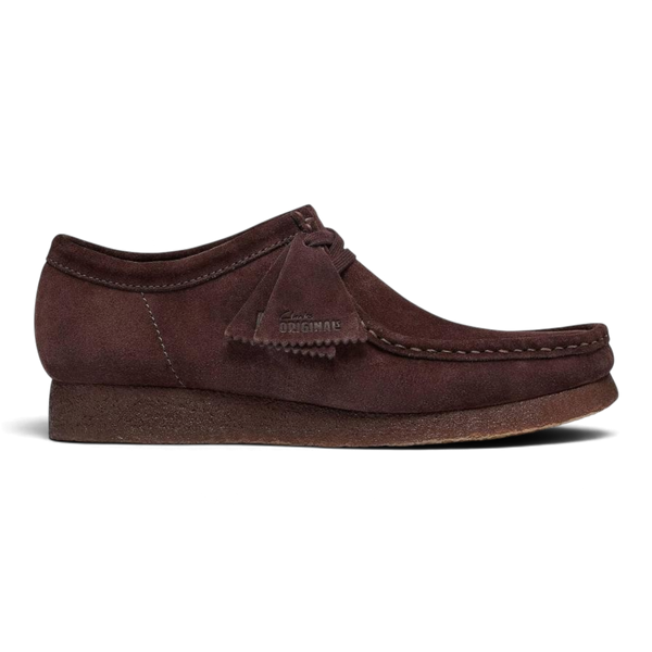 CLARKS WALLABEE CHOCOLATE SUEDE — Clarks