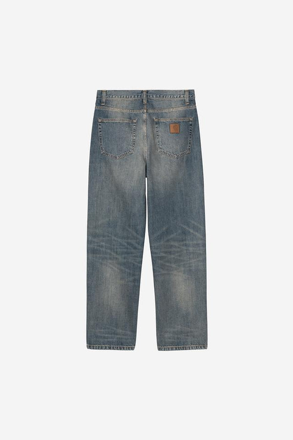 Carhartt Wip AARON PANT Blue worn washed — Carhartt Wip