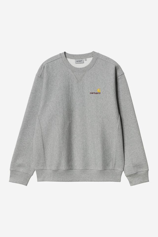 Carhartt Wip AMERICAN SCRIPT SWEAT Grey Heather — Carhartt Wip